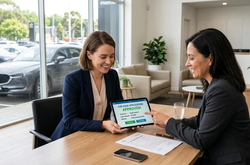 Friendly auto loan advisor ready to assist